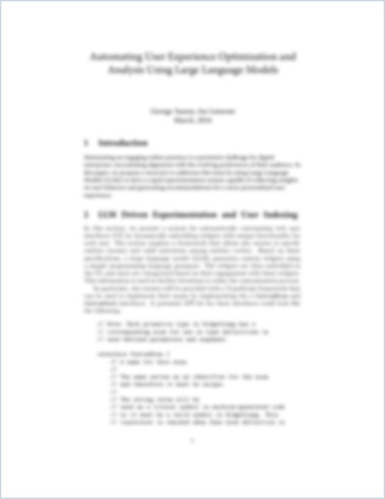 The Monty-UX whitepaper first page, blurred. Request access to read it.